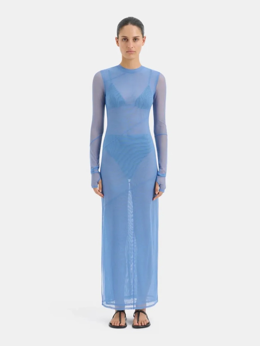 Sir the label Jacques Mesh Panelled Midi Dress size 2